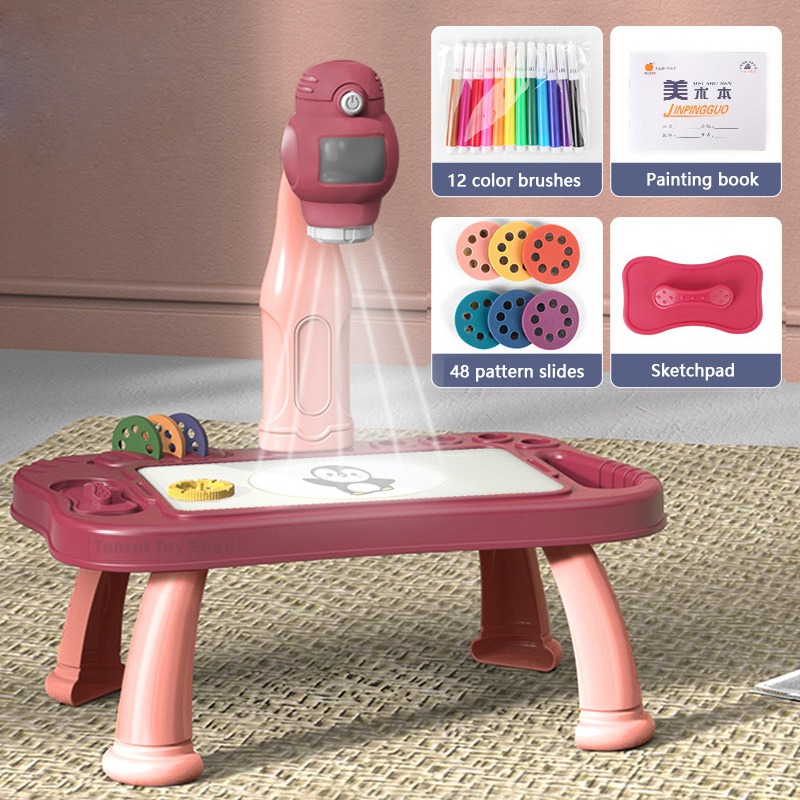 Smart Projector Kids Painting  - Kids Education Tablet 评论和价格