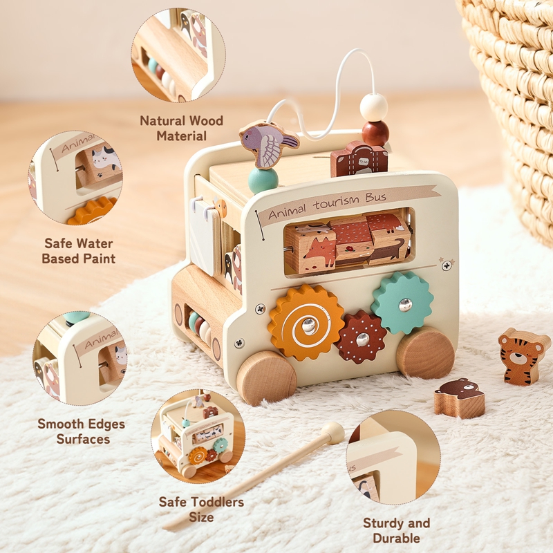 Montessori Wooden Children Toy - Kids Educational Game 3 评论和价格