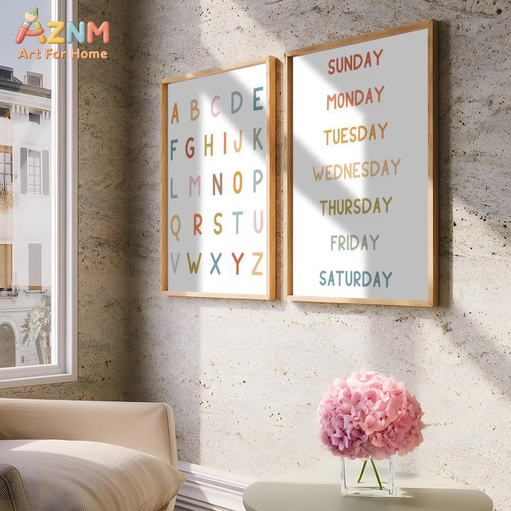 AZNM Educational Alphabet Numb - Kids Education Nursery 评论和价格