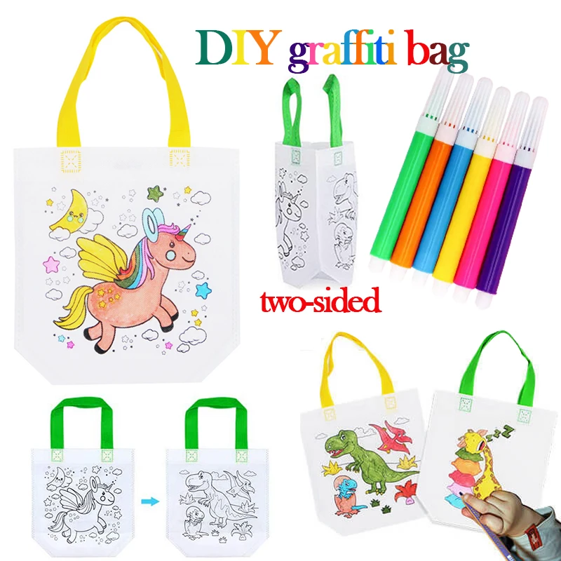 1-10pcs Sets DIY Graffiti Bag  - Kids Education Laptop 评论和价格