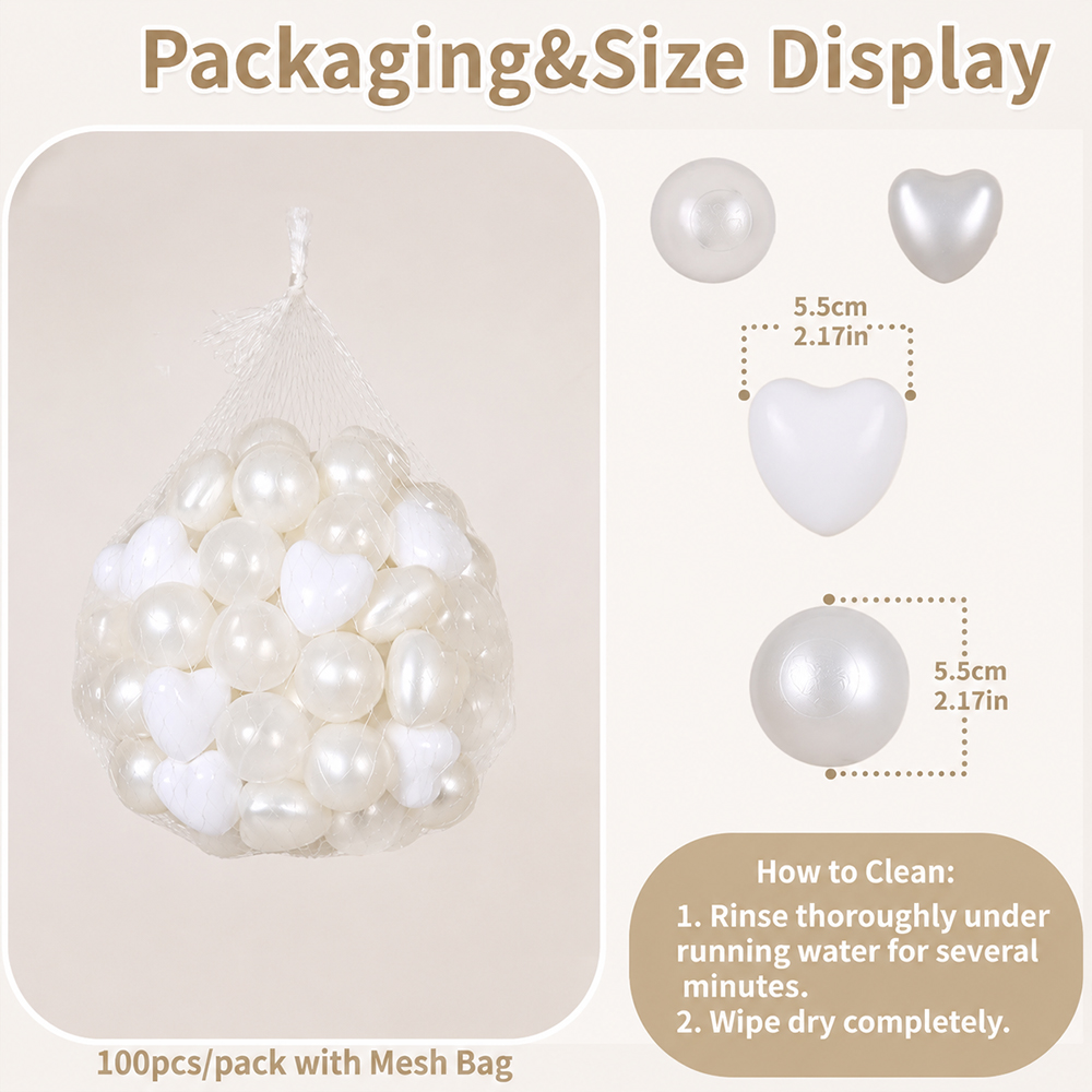 5.5cm 100pcs Plastic Ocean Bal - Kids Education Center 评论和价格