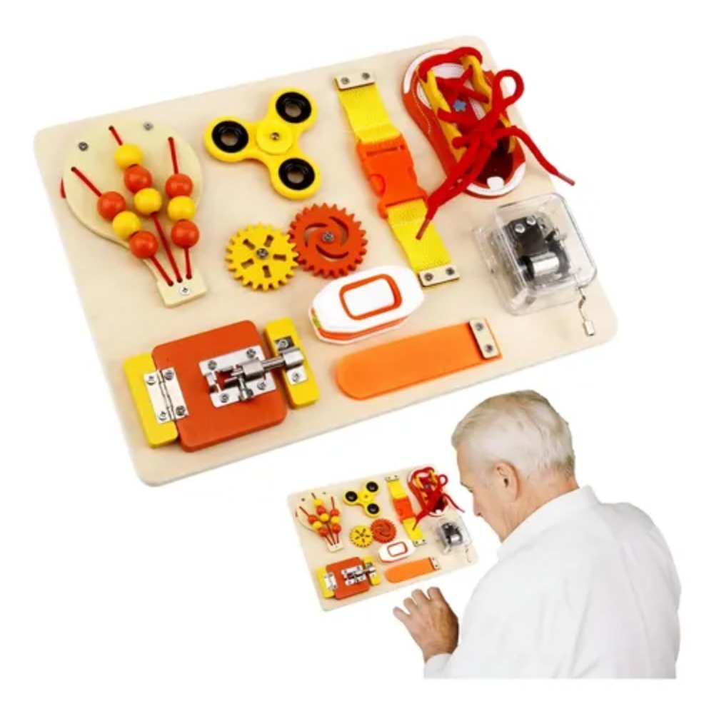 Montessori Wooden Busy Board T - Kids Education Toys 评论和价格