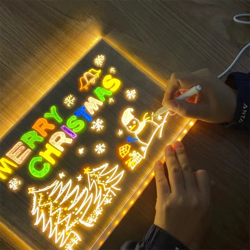 Magic Glow Kids Drawing Board: - Kids Education Tablet 评论和价格