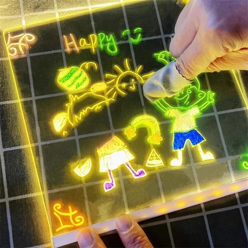 Magic Glow Kids Drawing Board: - Kids Education Tablet 评论和价格