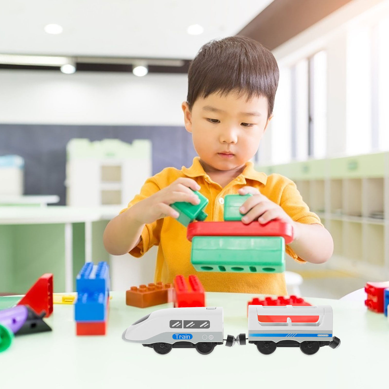 Electric Train Head Creative K - Kids Early Education 评论和价格
