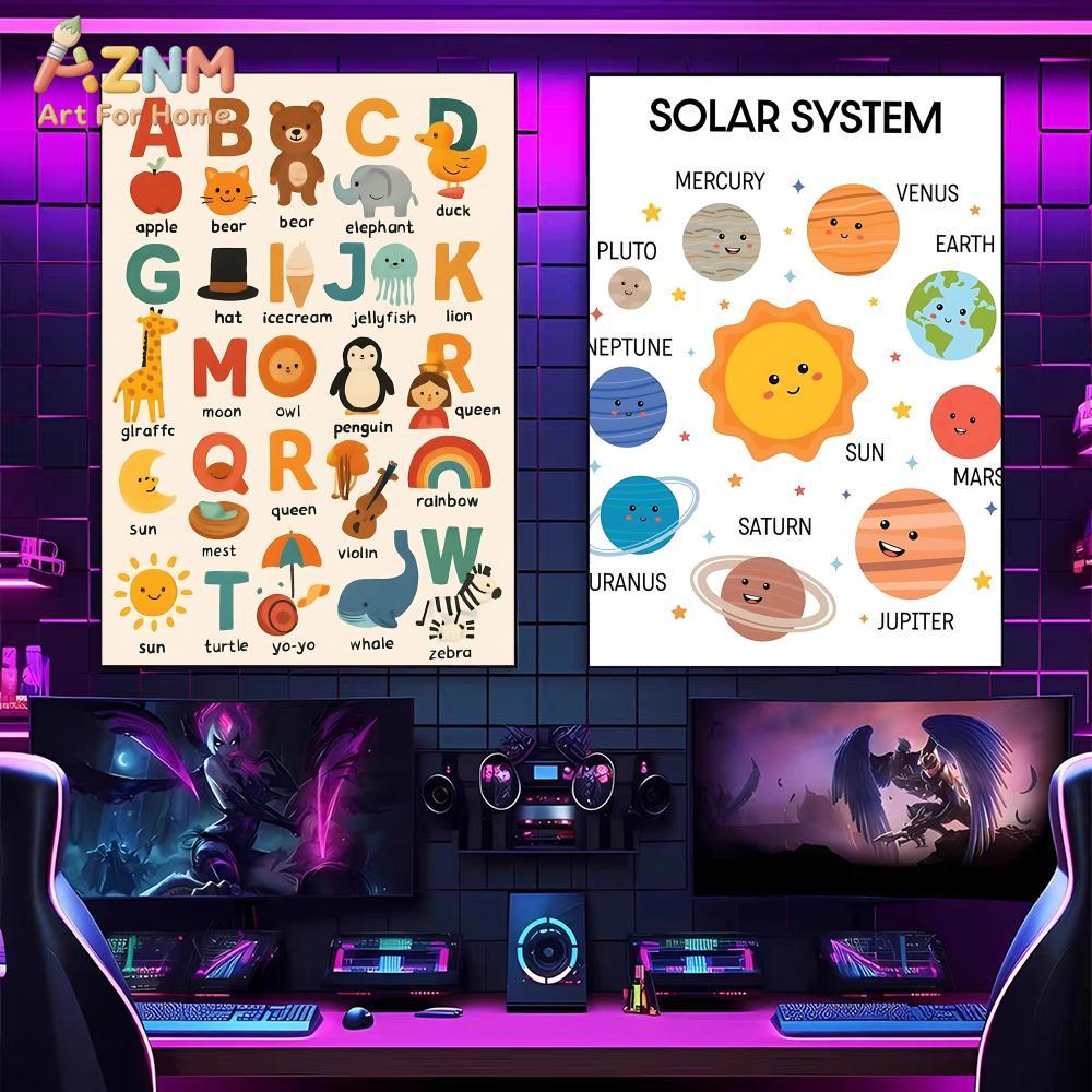 AZNM Kids Educational Canvas W - Kids Education Nursery 评论和价格