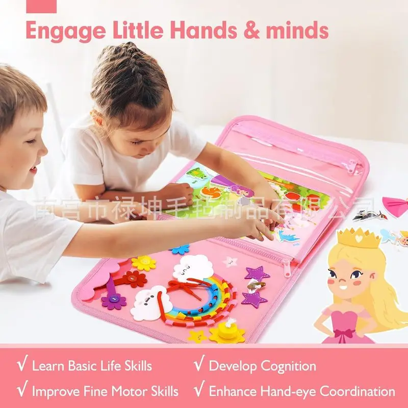 Princess Montessori Felt Busy  - Kids Education Toys 评论和价格