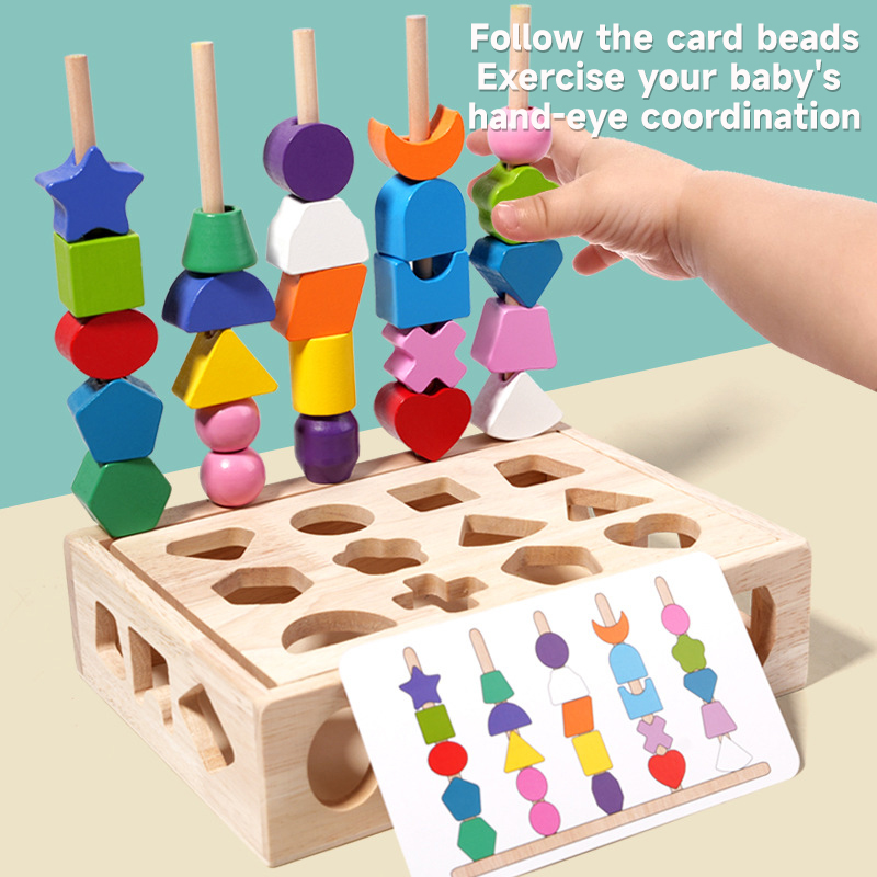 Montessori Wooden 5-in-1 Puzzl - Kids Educational Game 3 评论和价格